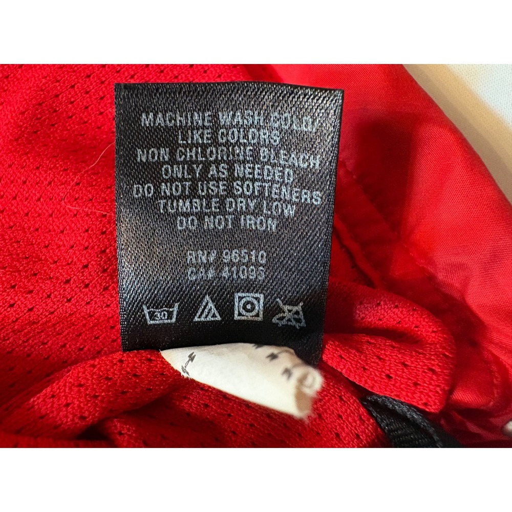 Under Armour Windbreaker Pullover Mens LG Red White V-Neck Mesh Lined Jacket - Picture 9 of 9